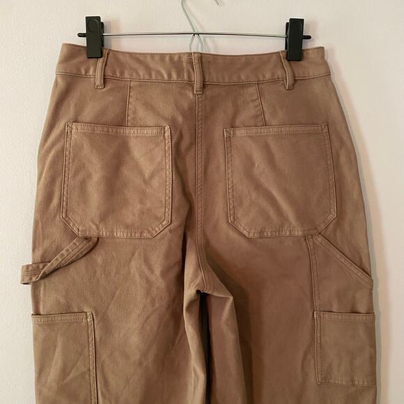 Aritzia Wilfred Brown Brennan Cargo Pants High Waisted Utility Women's size 8 - Picture 5 of 12